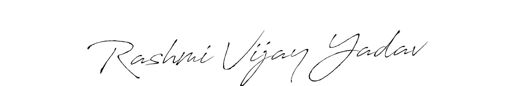 Make a beautiful signature design for name Rashmi Vijay Yadav. With this signature (Antro_Vectra) style, you can create a handwritten signature for free. Rashmi Vijay Yadav signature style 6 images and pictures png