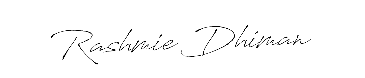 You can use this online signature creator to create a handwritten signature for the name Rashmie Dhiman. This is the best online autograph maker. Rashmie Dhiman signature style 6 images and pictures png