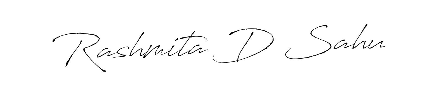 How to make Rashmita D Sahu signature? Antro_Vectra is a professional autograph style. Create handwritten signature for Rashmita D Sahu name. Rashmita D Sahu signature style 6 images and pictures png