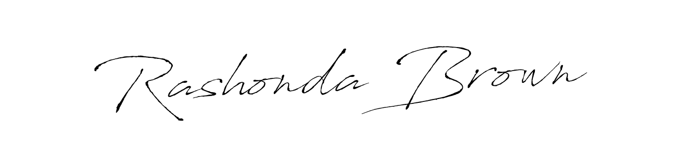 Create a beautiful signature design for name Rashonda Brown. With this signature (Antro_Vectra) fonts, you can make a handwritten signature for free. Rashonda Brown signature style 6 images and pictures png