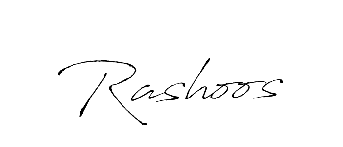 Antro_Vectra is a professional signature style that is perfect for those who want to add a touch of class to their signature. It is also a great choice for those who want to make their signature more unique. Get Rashoos name to fancy signature for free. Rashoos signature style 6 images and pictures png