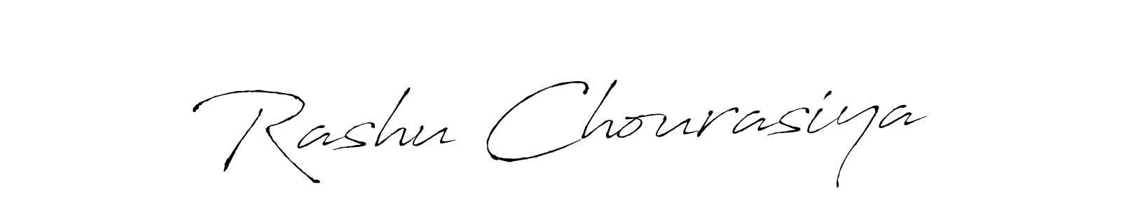 Design your own signature with our free online signature maker. With this signature software, you can create a handwritten (Antro_Vectra) signature for name Rashu Chourasiya. Rashu Chourasiya signature style 6 images and pictures png