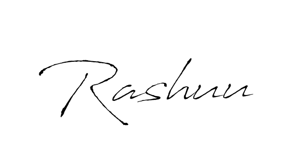 Rashuu stylish signature style. Best Handwritten Sign (Antro_Vectra) for my name. Handwritten Signature Collection Ideas for my name Rashuu. Rashuu signature style 6 images and pictures png