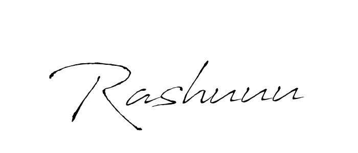 Create a beautiful signature design for name Rashuuu. With this signature (Antro_Vectra) fonts, you can make a handwritten signature for free. Rashuuu signature style 6 images and pictures png