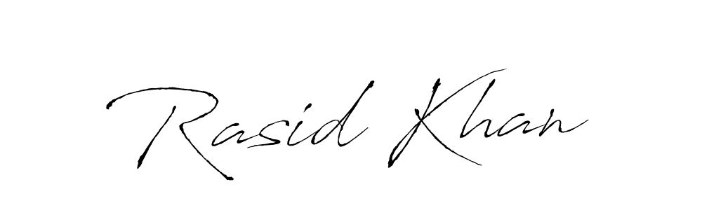 Make a beautiful signature design for name Rasid Khan. With this signature (Antro_Vectra) style, you can create a handwritten signature for free. Rasid Khan signature style 6 images and pictures png