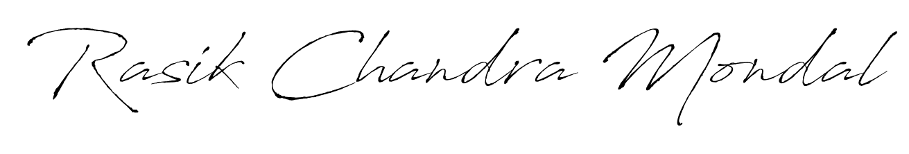 The Antro_Vectra font transforms the name Rasik Chandra Mondal into an executive sign with sharp precision and distinguished character. Rasik Chandra Mondal signature style 6 images and pictures png