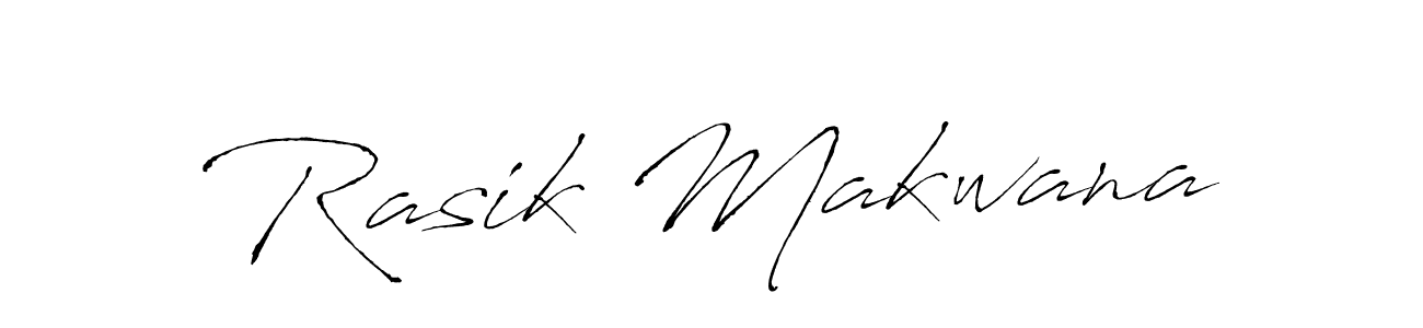 This is the best signature style for the Rasik Makwana name. Also you like these signature font (Antro_Vectra). Mix name signature. Rasik Makwana signature style 6 images and pictures png