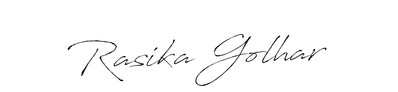 How to make Rasika Golhar signature? Antro_Vectra is a professional autograph style. Create handwritten signature for Rasika Golhar name. Rasika Golhar signature style 6 images and pictures png