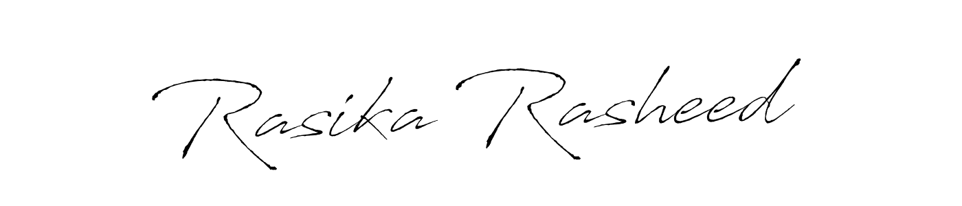 Create a beautiful signature design for name Rasika Rasheed. With this signature (Antro_Vectra) fonts, you can make a handwritten signature for free. Rasika Rasheed signature style 6 images and pictures png