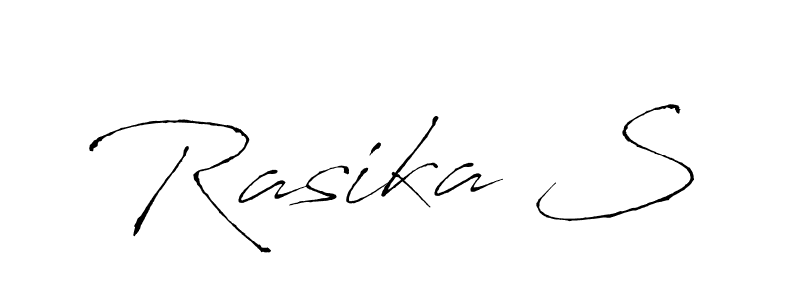 Rasika S stylish signature style. Best Handwritten Sign (Antro_Vectra) for my name. Handwritten Signature Collection Ideas for my name Rasika S. Rasika S signature style 6 images and pictures png