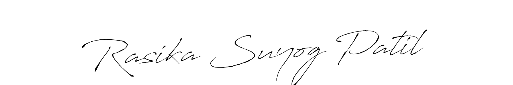 if you are searching for the best signature style for your name Rasika Suyog Patil. so please give up your signature search. here we have designed multiple signature styles  using Antro_Vectra. Rasika Suyog Patil signature style 6 images and pictures png