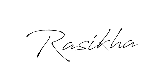 Use a signature maker to create a handwritten signature online. With this signature software, you can design (Antro_Vectra) your own signature for name Rasikha. Rasikha signature style 6 images and pictures png