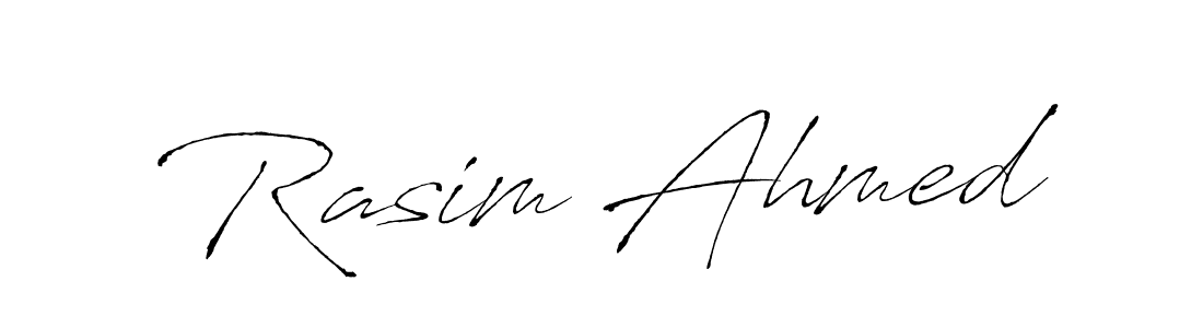 Make a beautiful signature design for name Rasim Ahmed. With this signature (Antro_Vectra) style, you can create a handwritten signature for free. Rasim Ahmed signature style 6 images and pictures png