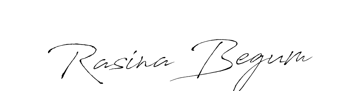 How to make Rasina Begum name signature. Use Antro_Vectra style for creating short signs online. This is the latest handwritten sign. Rasina Begum signature style 6 images and pictures png