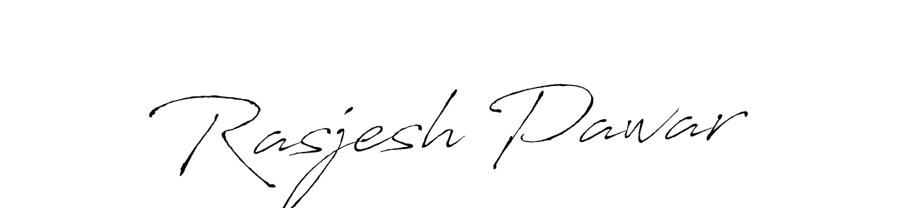 Create a beautiful signature design for name Rasjesh Pawar. With this signature (Antro_Vectra) fonts, you can make a handwritten signature for free. Rasjesh Pawar signature style 6 images and pictures png