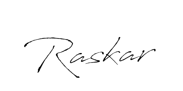 Design your own signature with our free online signature maker. With this signature software, you can create a handwritten (Antro_Vectra) signature for name Raskar. Raskar signature style 6 images and pictures png