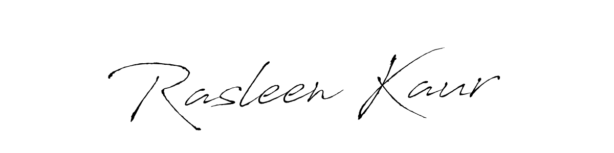 Make a beautiful signature design for name Rasleen Kaur. With this signature (Antro_Vectra) style, you can create a handwritten signature for free. Rasleen Kaur signature style 6 images and pictures png