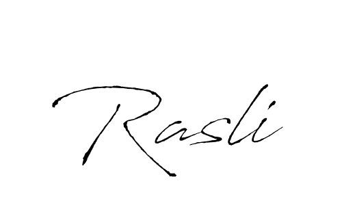 Create a beautiful signature design for name Rasli. With this signature (Antro_Vectra) fonts, you can make a handwritten signature for free. Rasli signature style 6 images and pictures png