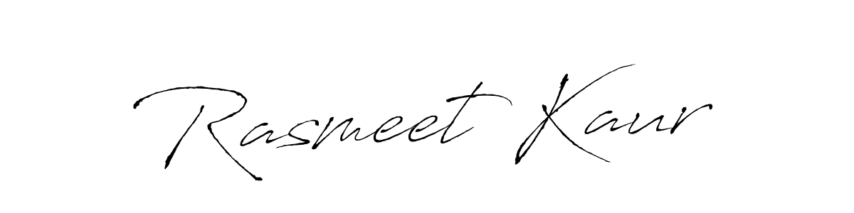 How to make Rasmeet Kaur signature? Antro_Vectra is a professional autograph style. Create handwritten signature for Rasmeet Kaur name. Rasmeet Kaur signature style 6 images and pictures png