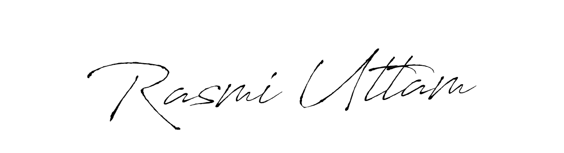 Once you've used our free online signature maker to create your best signature Antro_Vectra style, it's time to enjoy all of the benefits that Rasmi Uttam name signing documents. Rasmi Uttam signature style 6 images and pictures png
