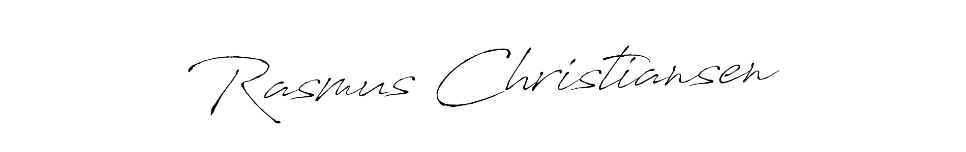 Create a beautiful signature design for name Rasmus Christiansen. With this signature (Antro_Vectra) fonts, you can make a handwritten signature for free. Rasmus Christiansen signature style 6 images and pictures png