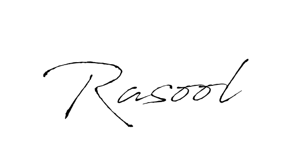 Rasool stylish signature style. Best Handwritten Sign (Antro_Vectra) for my name. Handwritten Signature Collection Ideas for my name Rasool. Rasool signature style 6 images and pictures png