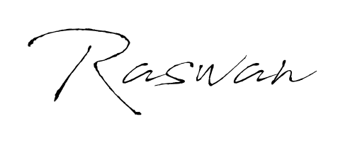 Create your official email sign-off with Raswan name in Antro_Vectra style. Crisp, clean, and perfectly legible across all screens. Raswan signature style 6 images and pictures png