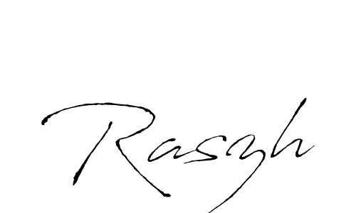 Make a beautiful signature design for name Raszh. With this signature (Antro_Vectra) style, you can create a handwritten signature for free. Raszh signature style 6 images and pictures png