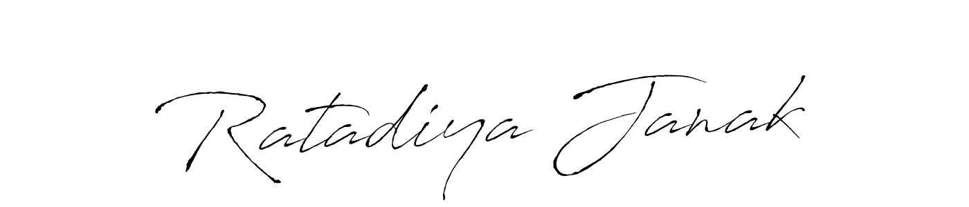 Also we have Ratadiya Janak name is the best signature style. Create professional handwritten signature collection using Antro_Vectra autograph style. Ratadiya Janak signature style 6 images and pictures png