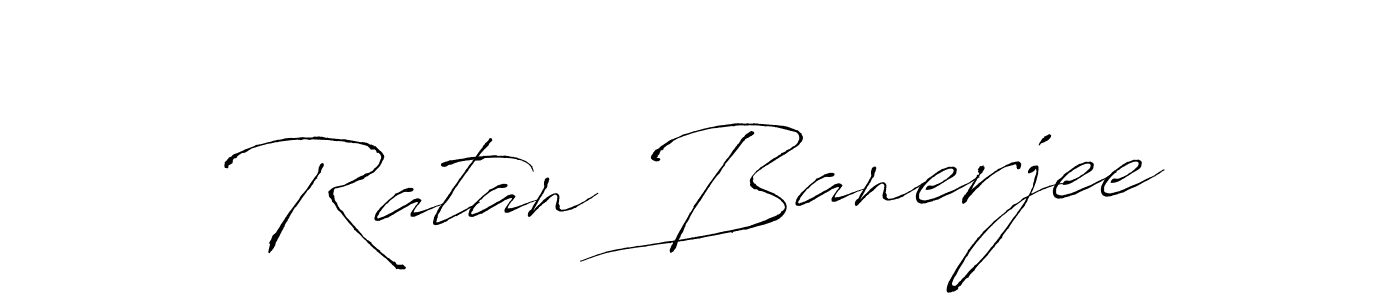 Create a beautiful signature design for name Ratan Banerjee. With this signature (Antro_Vectra) fonts, you can make a handwritten signature for free. Ratan Banerjee signature style 6 images and pictures png