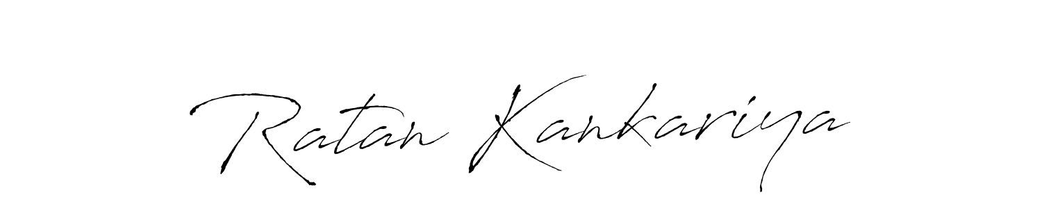 Make a beautiful signature design for name Ratan Kankariya. With this signature (Antro_Vectra) style, you can create a handwritten signature for free. Ratan Kankariya signature style 6 images and pictures png