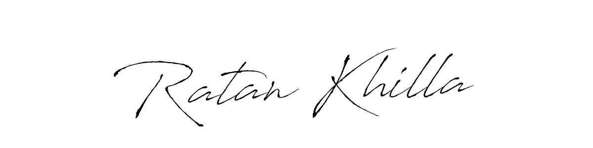 Make a beautiful signature design for name Ratan Khilla. With this signature (Antro_Vectra) style, you can create a handwritten signature for free. Ratan Khilla signature style 6 images and pictures png
