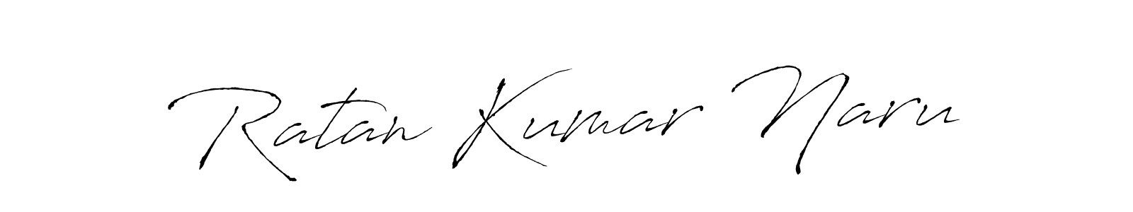 Create a beautiful signature design for name Ratan Kumar Naru. With this signature (Antro_Vectra) fonts, you can make a handwritten signature for free. Ratan Kumar Naru signature style 6 images and pictures png