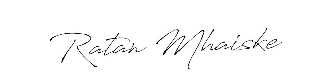 Also we have Ratan Mhaiske name is the best signature style. Create professional handwritten signature collection using Antro_Vectra autograph style. Ratan Mhaiske signature style 6 images and pictures png