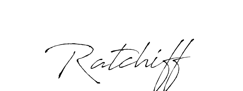Use a signature maker to create a handwritten signature online. With this signature software, you can design (Antro_Vectra) your own signature for name Ratchiff. Ratchiff signature style 6 images and pictures png