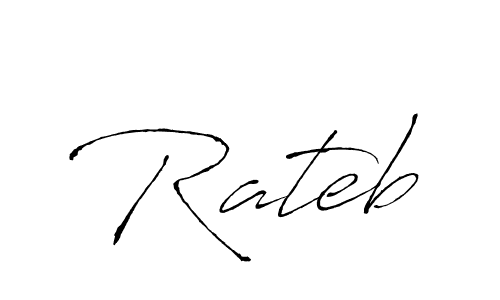 How to make Rateb name signature. Use Antro_Vectra style for creating short signs online. This is the latest handwritten sign. Rateb signature style 6 images and pictures png