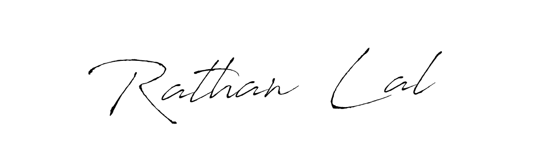 Create a beautiful signature design for name Rathan  Lal. With this signature (Antro_Vectra) fonts, you can make a handwritten signature for free. Rathan  Lal signature style 6 images and pictures png