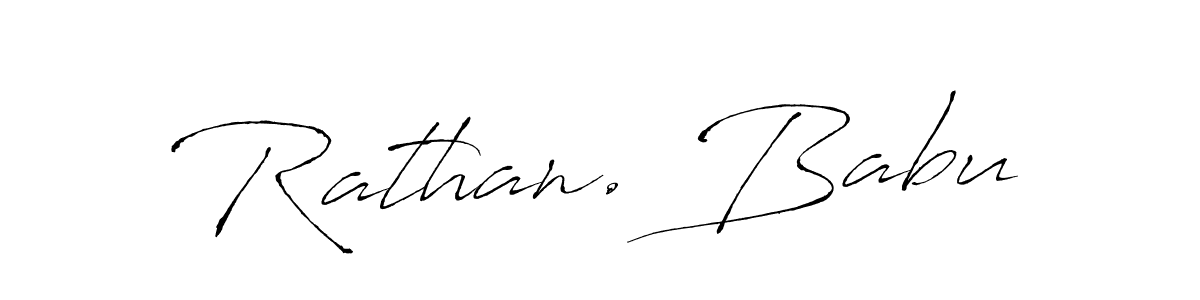 Rathan. Babu stylish signature style. Best Handwritten Sign (Antro_Vectra) for my name. Handwritten Signature Collection Ideas for my name Rathan. Babu. Rathan. Babu signature style 6 images and pictures png