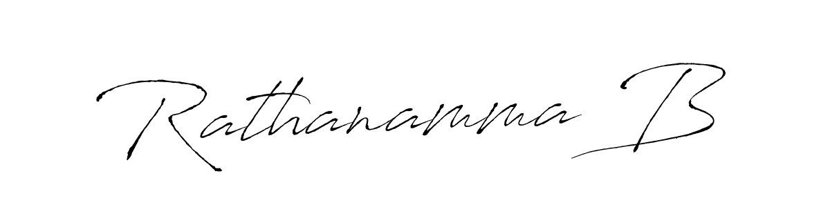 Make a beautiful signature design for name Rathanamma B. With this signature (Antro_Vectra) style, you can create a handwritten signature for free. Rathanamma B signature style 6 images and pictures png