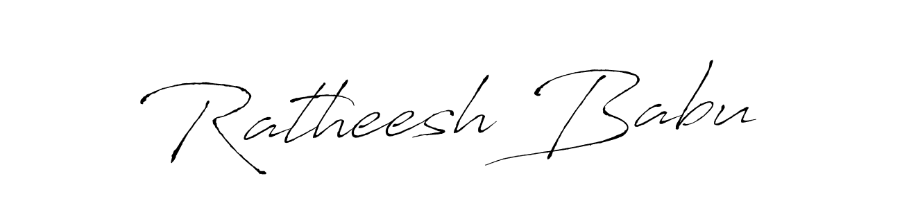 Use a signature maker to create a handwritten signature online. With this signature software, you can design (Antro_Vectra) your own signature for name Ratheesh Babu. Ratheesh Babu signature style 6 images and pictures png