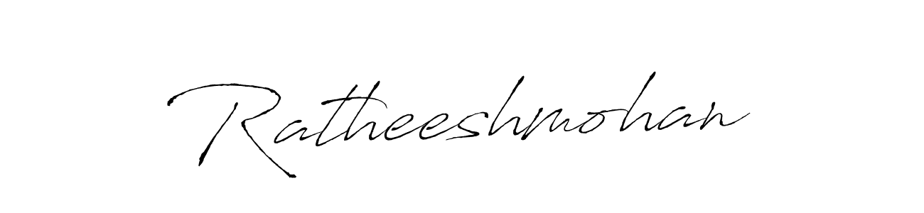 How to make Ratheeshmohan name signature. Use Antro_Vectra style for creating short signs online. This is the latest handwritten sign. Ratheeshmohan signature style 6 images and pictures png