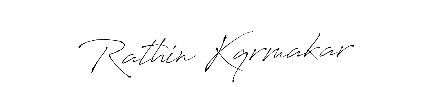 Rathin Kqrmakar stylish signature style. Best Handwritten Sign (Antro_Vectra) for my name. Handwritten Signature Collection Ideas for my name Rathin Kqrmakar. Rathin Kqrmakar signature style 6 images and pictures png