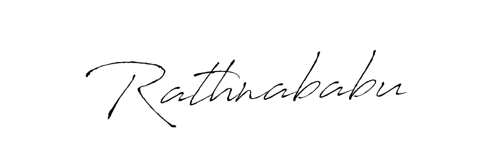 Create a beautiful signature design for name Rathnababu. With this signature (Antro_Vectra) fonts, you can make a handwritten signature for free. Rathnababu signature style 6 images and pictures png