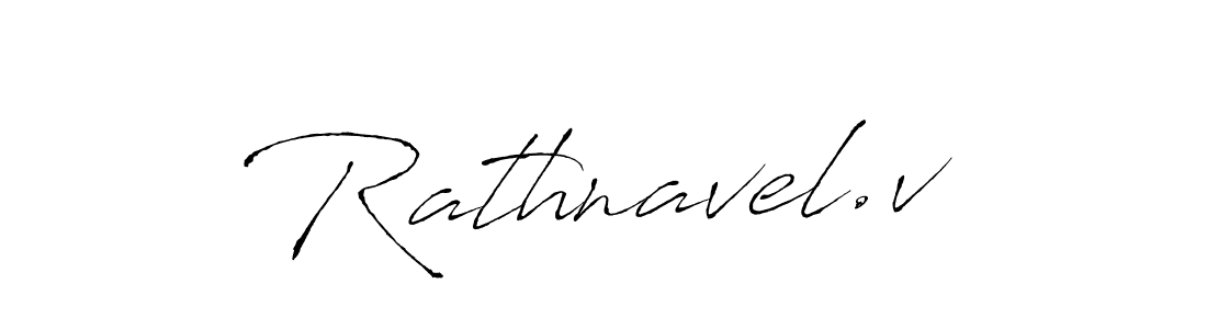 Create a beautiful signature design for name Rathnavel.v. With this signature (Antro_Vectra) fonts, you can make a handwritten signature for free. Rathnavel.v signature style 6 images and pictures png