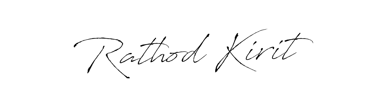 Also we have Rathod Kirit name is the best signature style. Create professional handwritten signature collection using Antro_Vectra autograph style. Rathod Kirit signature style 6 images and pictures png