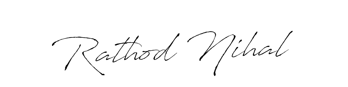 Create a beautiful signature design for name Rathod Nihal. With this signature (Antro_Vectra) fonts, you can make a handwritten signature for free. Rathod Nihal signature style 6 images and pictures png