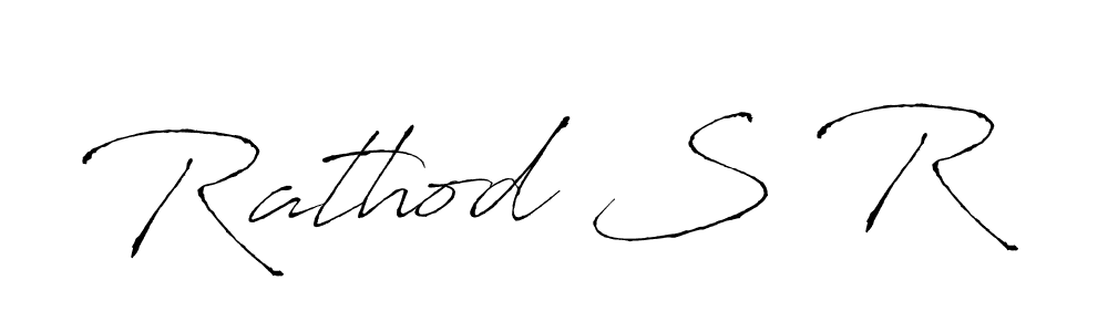 Make a beautiful signature design for name Rathod S R. With this signature (Antro_Vectra) style, you can create a handwritten signature for free. Rathod S R signature style 6 images and pictures png