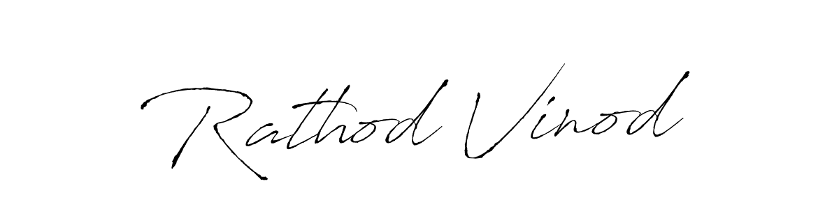 Also we have Rathod Vinod name is the best signature style. Create professional handwritten signature collection using Antro_Vectra autograph style. Rathod Vinod signature style 6 images and pictures png