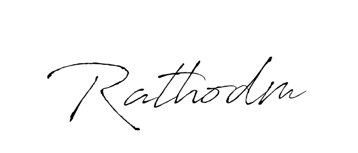 Make a beautiful signature design for name Rathodm. With this signature (Antro_Vectra) style, you can create a handwritten signature for free. Rathodm signature style 6 images and pictures png