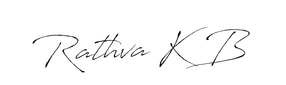 The best way (Antro_Vectra) to make a short signature is to pick only two or three words in your name. The name Rathva K B include a total of six letters. For converting this name. Rathva K B signature style 6 images and pictures png